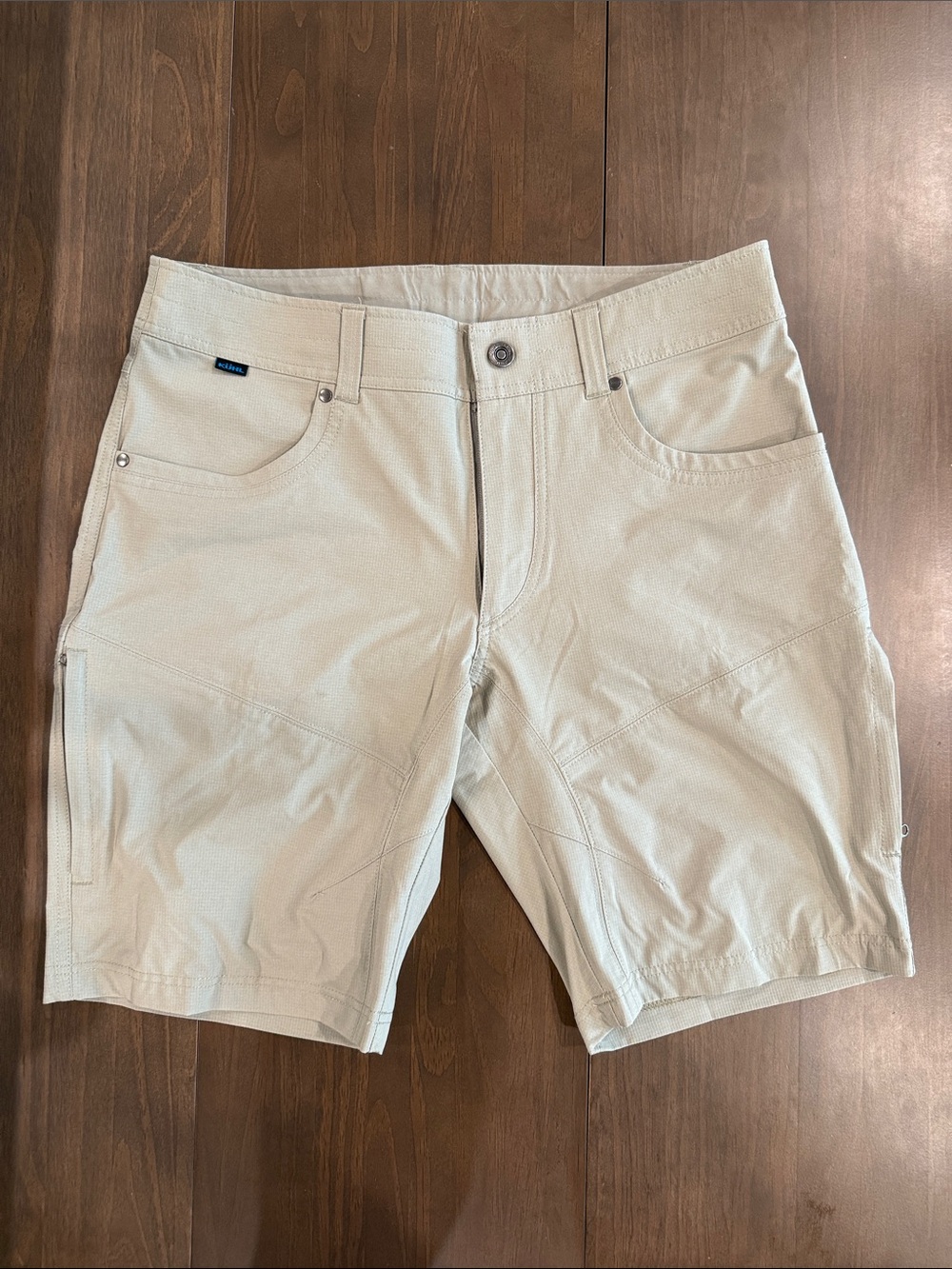 Men's Light Beige Performance Hiking Shorts